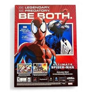 2005 Ultimate Spiderman Be Legendary Predatory Video Game Original Vtg‎ PRINT AD